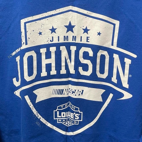 Jimmie Johnson Lowe’s racing nascar front pocket short sleeve 48 car T-Shirt - Picture 5 of 5